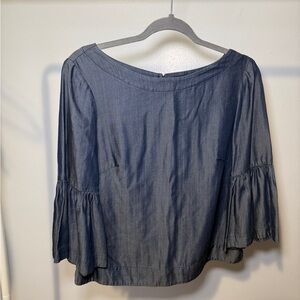 White House Black Market Denim Blouse